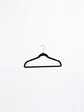 Non-Brand Velvet Suit & Shirt Hanger - Black Lot of 100